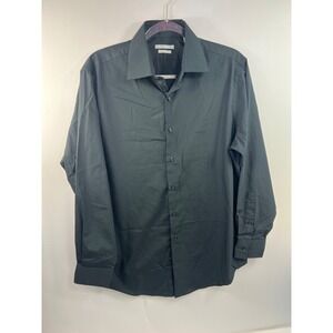 Van Heusen Shirt Men's Size 18 34/35 Long Sleeve Fitted